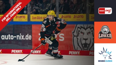For international fans only - DEL: Löwen Frankfurt vs. Dresdner Eislöwen