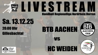 For Free ! Handball Männer Regionalliga Nordrhein BTB Aachen -  HC Weiden