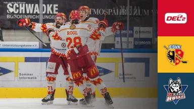 DEL2: ESV Kaufbeuren vs. EC Kassel Huskies