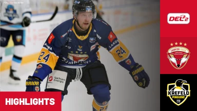 DEL2: Lausitzer Füchse vs. Krefeld Pinguine | Highlights