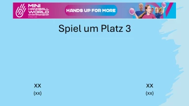 Mini Handball WM 2025 - Spiel um Platz 3