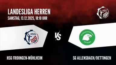 Landesliga Herren: HSG Fridingen-Mühlheim vs. SG Allensbach/Dettingen