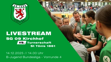 JBLH wB Vorrunde: SG 09 Kirchhof vs. Turnerschaft St Tönis 1861