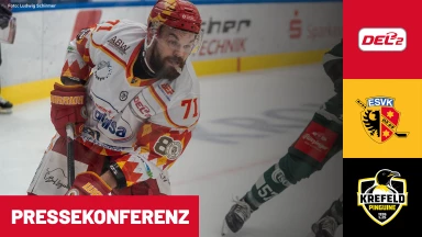 DEL2: ESV Kaufbeuren vs. Krefeld Pinguine | Pressekonferenz