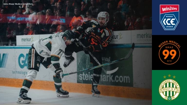 win2day ICE Hockey League: Moser Medical Graz99ers vs. FTC-Telekom Budapest