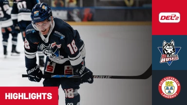 DEL2: EC Kassel Huskies vs. EV Landshut | Highlights
