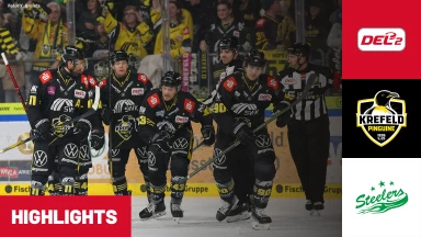 DEL2: Krefeld Pinguine vs. Bietigheim Steelers | Highlights