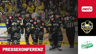 DEL2: Krefeld Pinguine vs. Bietigheim Steelers | Pressekonferenz