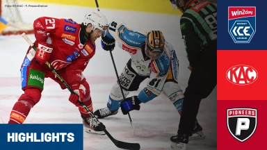 win2day ICE Hockey League: EC KAC vs. Pioneers Vorarlberg | Highlights