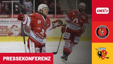 DEL2: Eispiraten Crimmitschau vs. ESV Kaufbeuren I Pressekonferenz