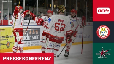 DEL2: EV Landshut vs. Starbulls Rosenheim I Pressekonferenz