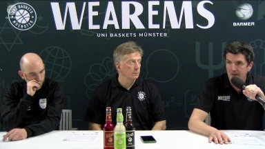Pressekonferenz: Uni Baskets Münster vs. SBB Baskets Wolmirstedt