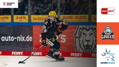 DEL: Löwen Frankfurt vs. Dresdner Eislöwen - MagentaSport