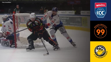 win2day ICE Hockey League: Moser Medical Graz99ers vs. HC Falkensteiner Pustertal