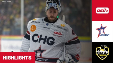 DEL2: Ravensburg Towerstars vs. Krefeld Pinguine I Highlights