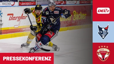 DEL2: Blue Devils Weiden vs. Lausitzer Füchse | Pressekonferenz