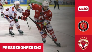 DEL2: Eispiraten Crimmitschau vs. Lausitzer Füchse | Pressekonferenz