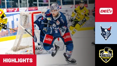 DEL2: Blue Devils Weiden vs. Krefeld Pinguine | Highlights