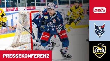 DEL2: Blue Devils Weiden vs. Krefeld Pinguine | Pressekonferenz