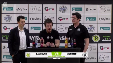 Pressekonferenz BBC Bayreuth vs Uni Baskets Münster