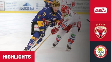 DEL2: Lausitzer Füchse vs. EV Landshut | Highlights