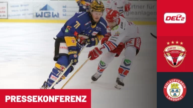 DEL2: Lausitzer Füchse vs. EV Landshut | Pressekonferenz
