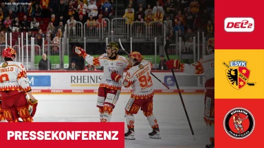DEL2: ESV Kaufbeuren vs. Eispiraten Crimmitschau | Pressekonferenz