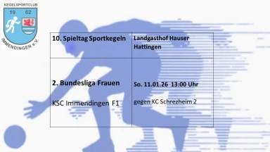 2. Bundesliga Süd 120 Frauen: KSC Immendingen - KC Schrezheim 2