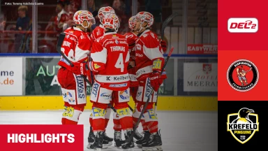 DEL2: Eispiraten Crimmitschau vs. Krefeld Pinguine I Highlights