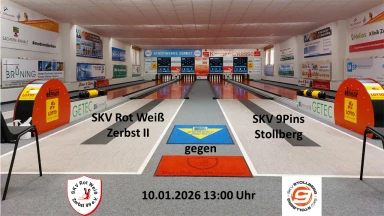 2. Bundesliga Ost 120 Männer: SKV Rot-Weiß Zerbst II - SKV 9Pins Stollberg