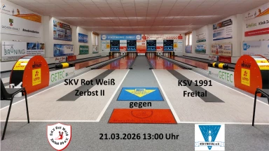 2. Bundesliga Ost 120 Männer: SKV Rot-Weiß Zerbst II - KSV 1991 Freital