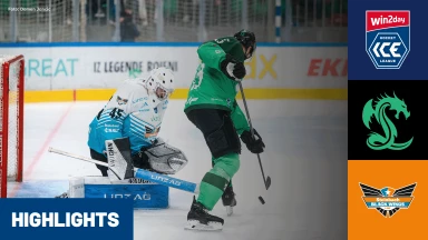 win2day ICE Hockey League: Olimpija Ljubljana vs. Steinbach Black Wings Linz I Highlights