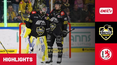 DEL2: Krefeld Pinguine vs. Düsseldorfer EG I Highlights