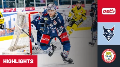DEL2: Blue Devils Weiden vs. EV Landshut I Highlights
