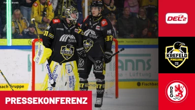 DEL2: Krefeld Pinguine vs. Düsseldorfer EG I Pressekonferenz