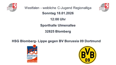Regionalliga, Westfalen - wJ C, HSG Blomberg-Lippe vs. BV Borussia 09 Dortmund