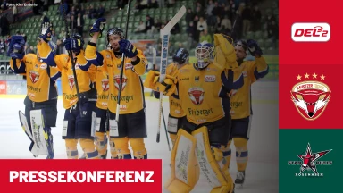 DEL2: Lausitzer Füchse vs. Starbulls Rosenheim I Pressekonferenz