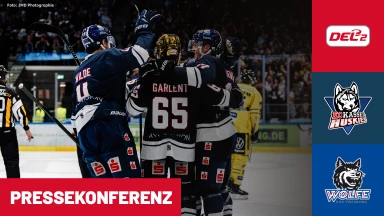 DEL2: EC Kassel Huskies vs. EHC Freiburg I Pressekonferenz