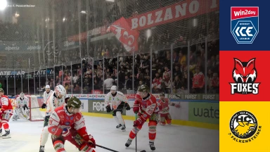 win2day ICE Hockey League:  HCB Südtirol Alperia vs. HC Falkensteiner Pustertal