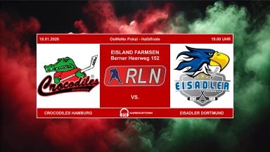 Pokalspiel | 18.01.26 | Crocodiles Hamburg vs. Eisadler Dortmund