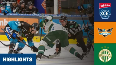 win2day ICE Hockey League: Steinbach Black Wings Linz vs. FTC-Telekom | Highlights