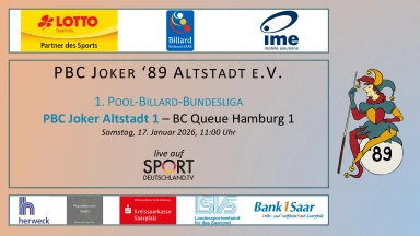 PBC Joker Altstadt 1 - BC Queue Hamburg 1 | 1. Pool-Billard Bundesliga