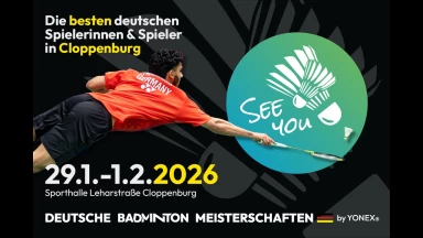 Deutsche Meisterschaften O19 Badminton Court 1