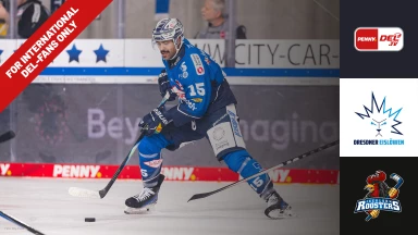 For international fans only - DEL: Dresdner Eislöwen vs. Iserlohn Roosters