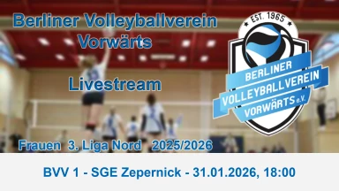 Volleyball 3.Liga Frauen Saison 2025 / 2026 Berliner VV - SGE Zepernick