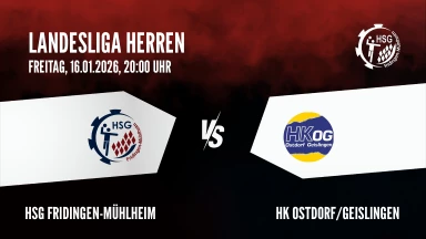 Landesliga Herren: HSG Fridingen-Mühlheim vs. HK Ostdorf/Geislingen