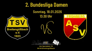 2. Bundesliga 120 Damen: TSV Breitengüßbach - ASV Fronberg