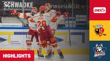 DEL2: ESV Kaufbeuren vs. EC Kassel Huskies I Highlights