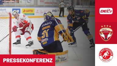 DEL2: Lausitzer Füchse vs. EC Bad Nauheim | Pressekonferenz