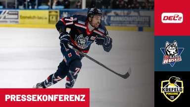 DEL2: EC Kassel Huskies vs. Krefeld Pinguine | Pressekonferenz